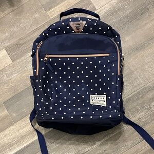Renwick Navy Polka Dot Women's Backpack